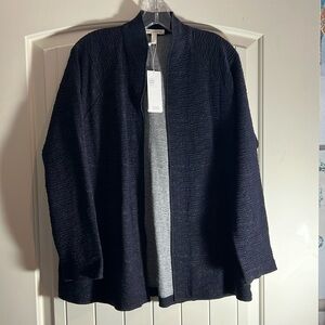 Eileen Fisher Organic Cotton Tencel Ridges
Cardigan size S/P black new with tags